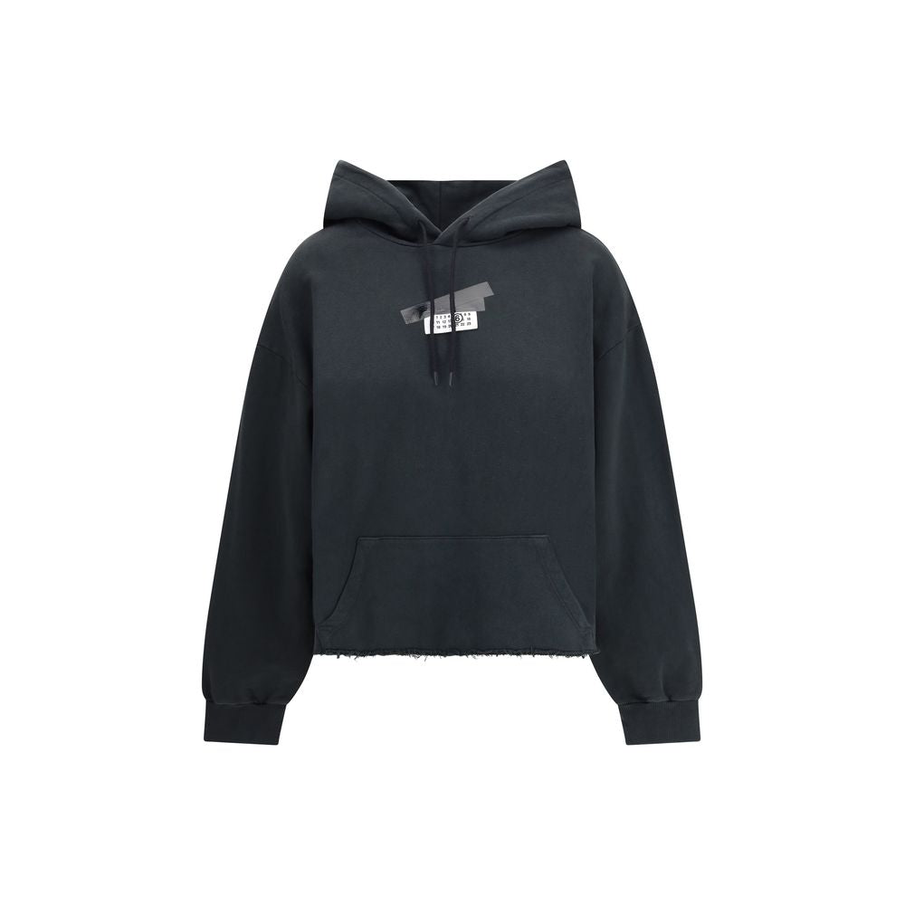 MM6 Sort bomulds-sweatshirt