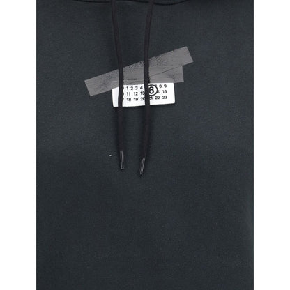 MM6 Sort bomulds-sweatshirt