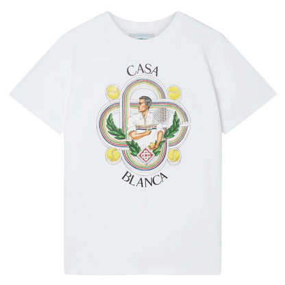 Casablanca Hvid Bomulds T-shirt