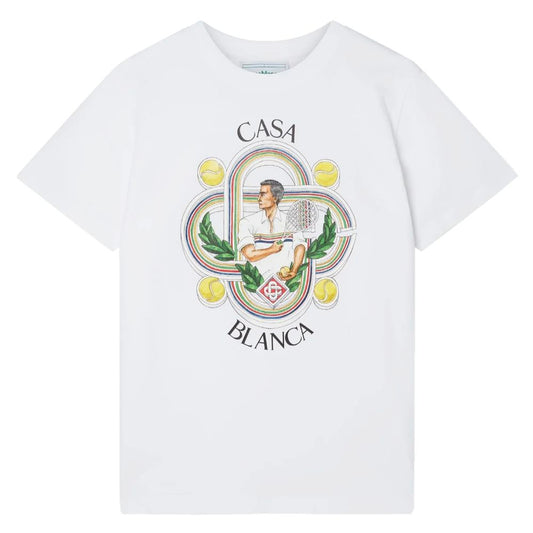 Casablanca Hvid Bomulds T-shirt