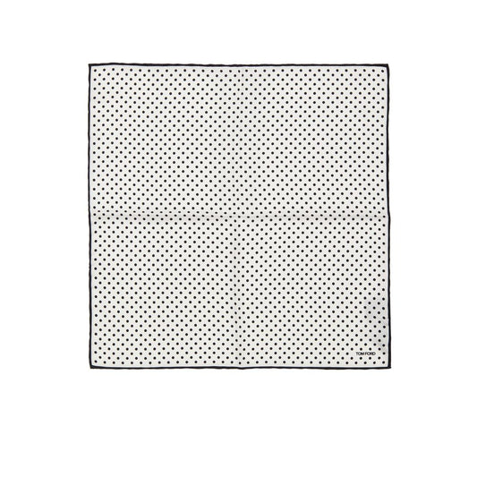 Tom Ford Black And White Silk Clutch Bag