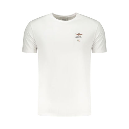 Aeronautica Militare Hvid Bomuld Herre T-shirt