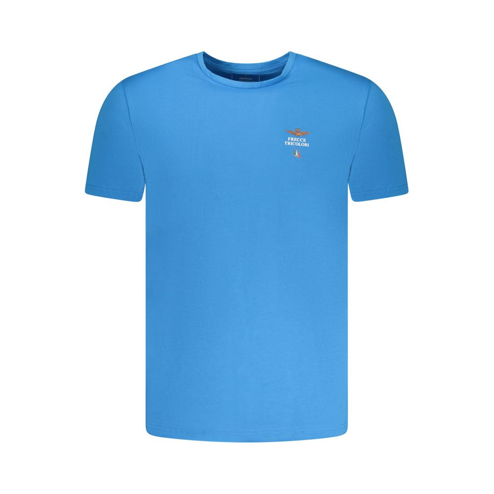 Aeronautica Militare Blå Bomuld Herreundertøjsskjorte