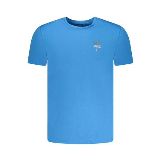 Aeronautica Militare Blå Bomuld Herreundertøjsskjorte