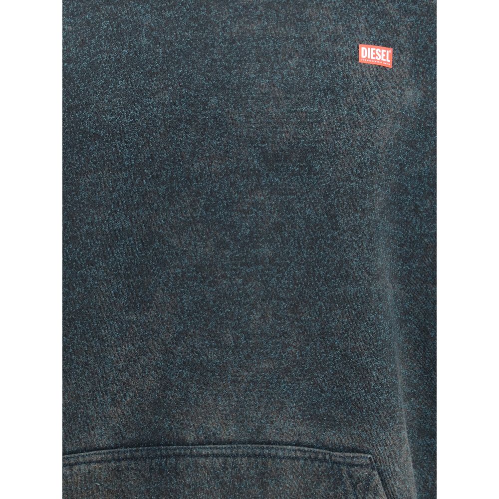 Diesel Sort Polyester Sweatshirt