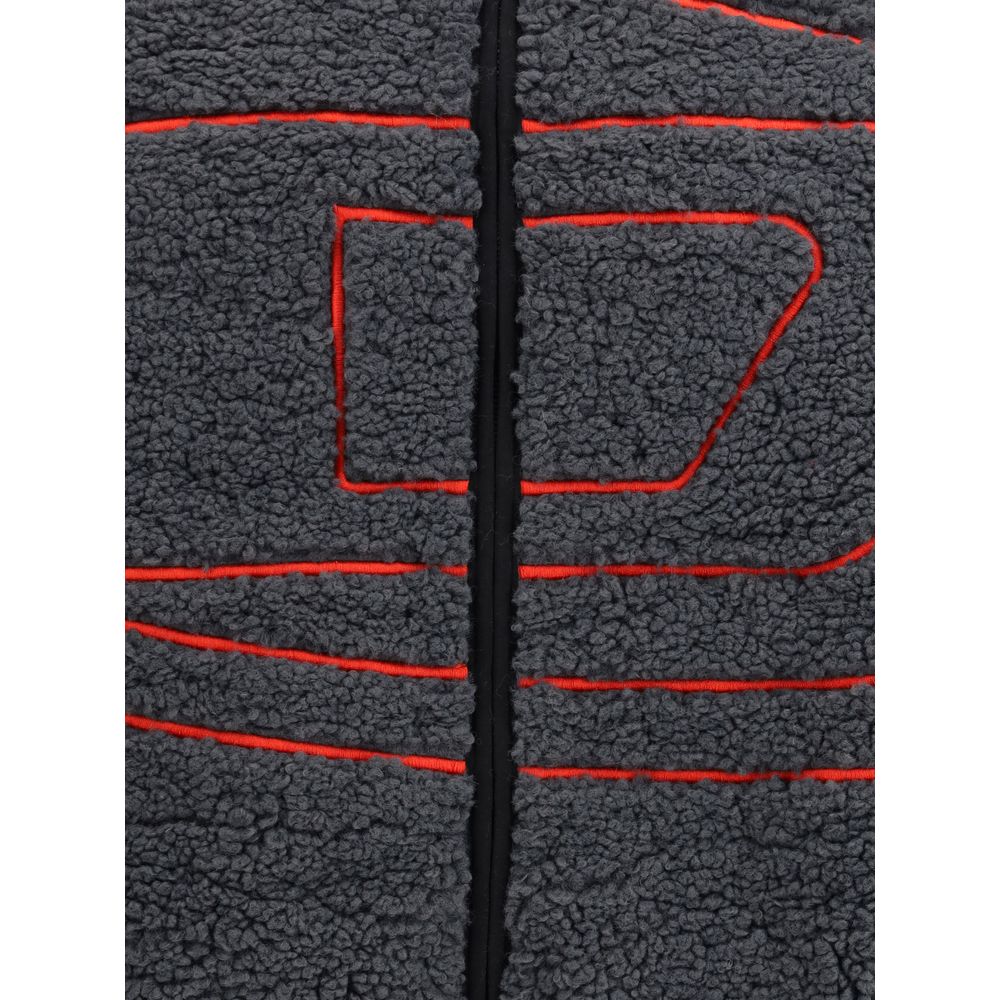 Diesel Sort Polyester Sweatshirt