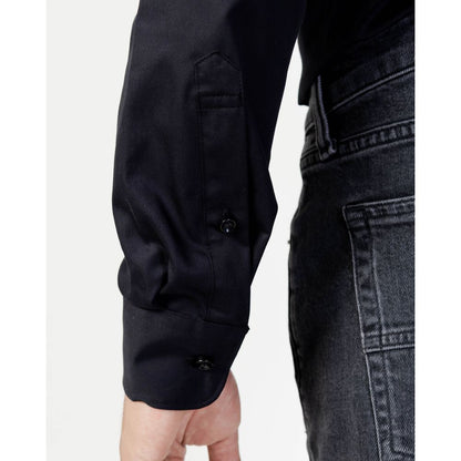 Selected sort bomuldsskjorte