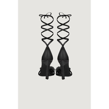 Aniye By sorte læderpumps med høj hæl