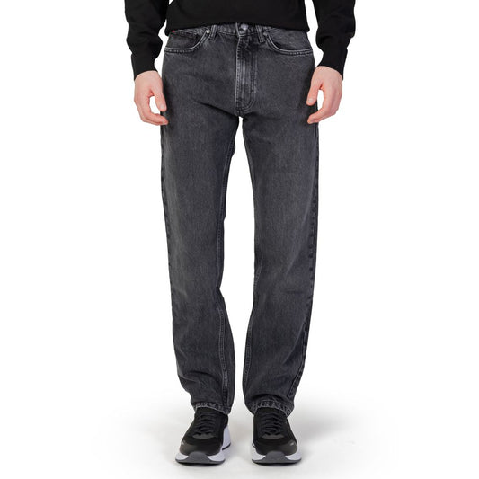 Hugo Boss Black Cotton Relaxed Fit Jeans