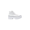 Converse White Fabric Chunky Sneakers