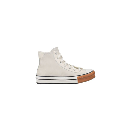 Converse Cremefarvede Læder High Top Sneakers