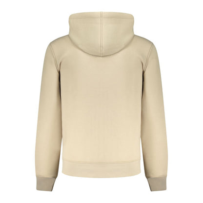 K-WAY Beige Polyester Men Sweater with Hood