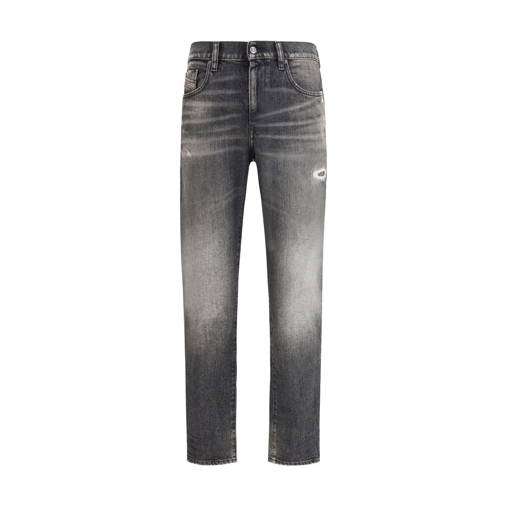 Diesel Grå Bomuld Relaxed Fit Jeans