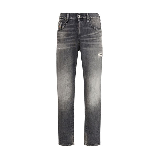Diesel Grå Bomuld Relaxed Fit Jeans