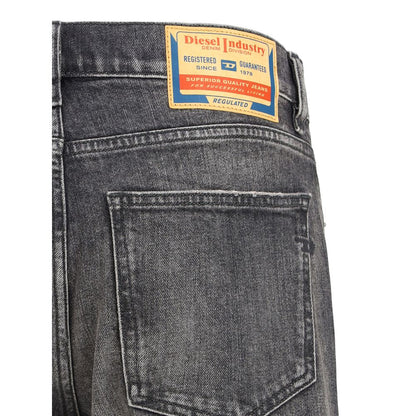 Diesel Grå Bomuld Relaxed Fit Jeans