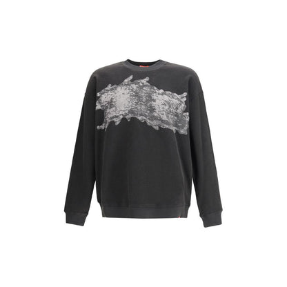 Diesel sort bomulds sweatshirt
