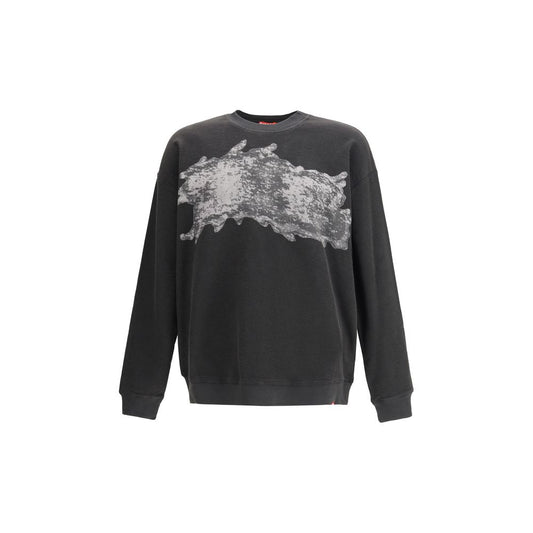 Diesel sort bomulds sweatshirt
