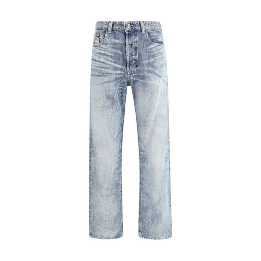 Diesel Lyseblå Bomuld Relaxed Fit Jeans