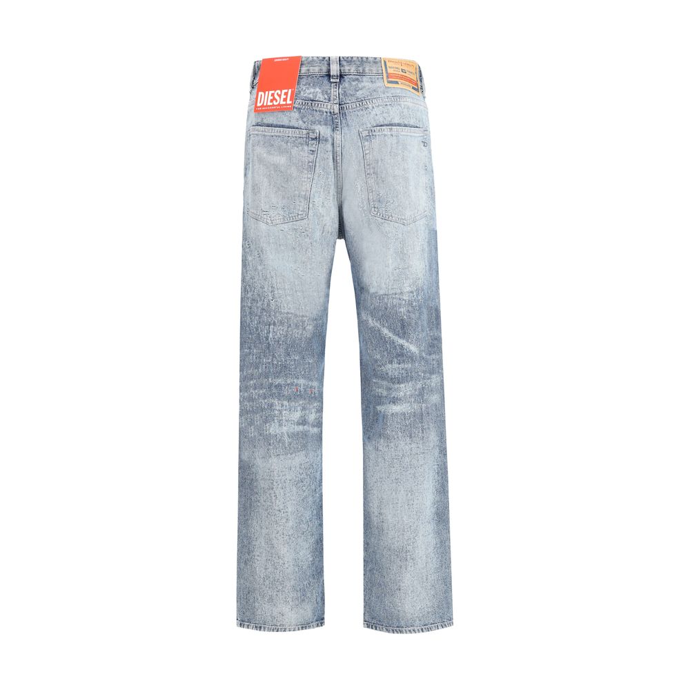 Diesel Lyseblå Bomuld Relaxed Fit Jeans