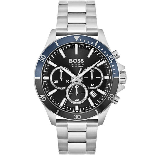 Hugo Boss Gray Stainless Steel Dress Watch