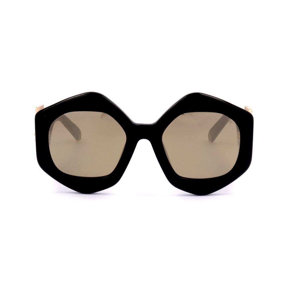 Philipp Plein guldfarvede metalsolbriller