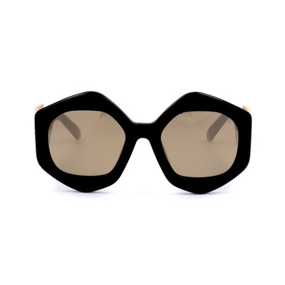 Philipp Plein guldfarvede metalsolbriller