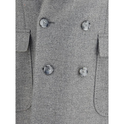 Gi Capri Gray Fleece Wool Coat
