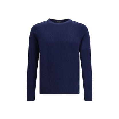 Aragona Cashmere Blå Merino Uld Cashmere Sweater