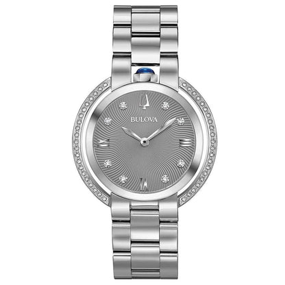 Bulova Gray Stainless Steel Dress Watch