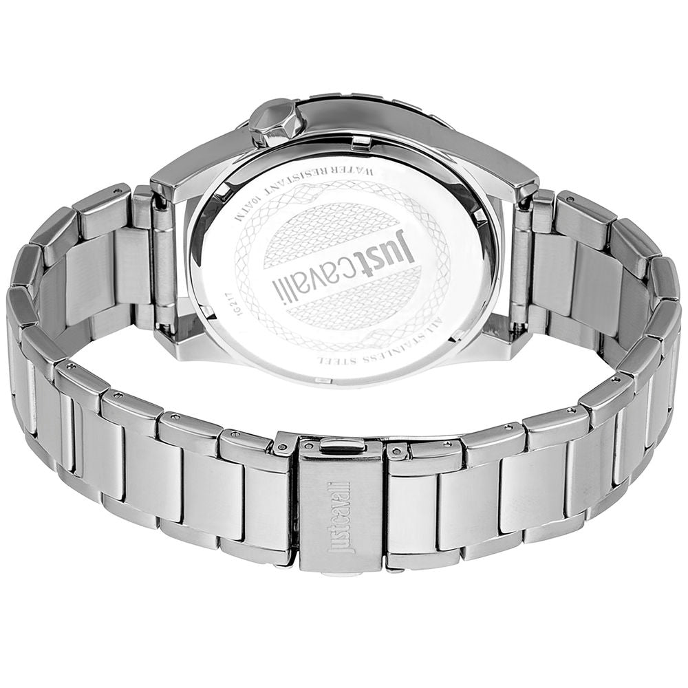 Just Cavalli Gray Stainless Steel Dress Watch