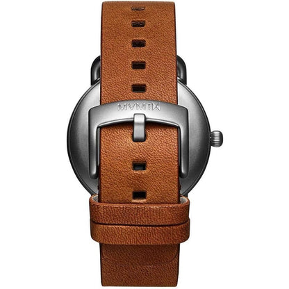 MVMT Brown Leather Dress Watch