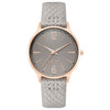 Nine West Gray Leather Dress Watch