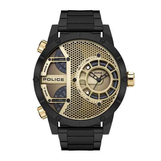 Police Black Stainless Steel Dress Watch