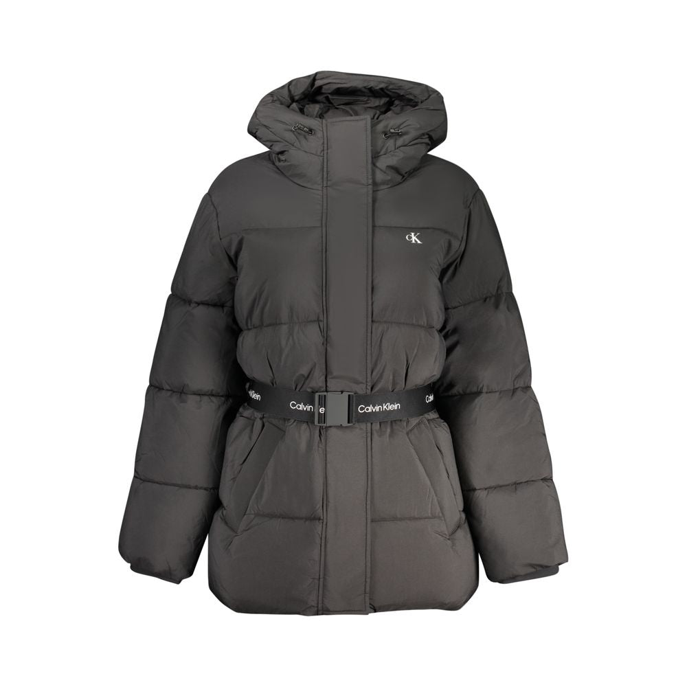 Calvin Klein Sort Nylonjakke Til Kvinder