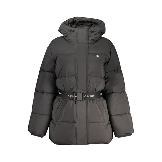 Calvin Klein Sort Nylonjakke Til Kvinder