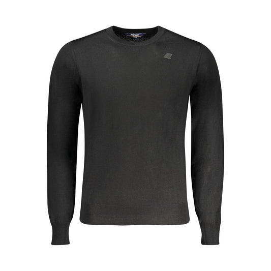 K-WAY Black Wool Men Sweater