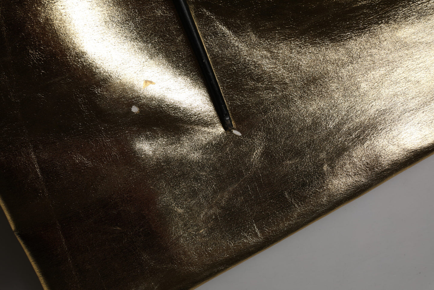 Dolce & Gabbana Gold Acetate Crystal High Waist Mini Skirt