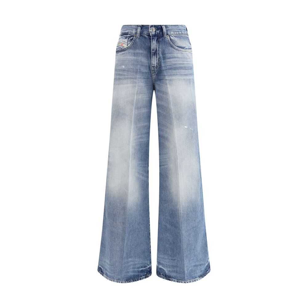 Diesel Lyseblå Bomulds Bootcut Jeans