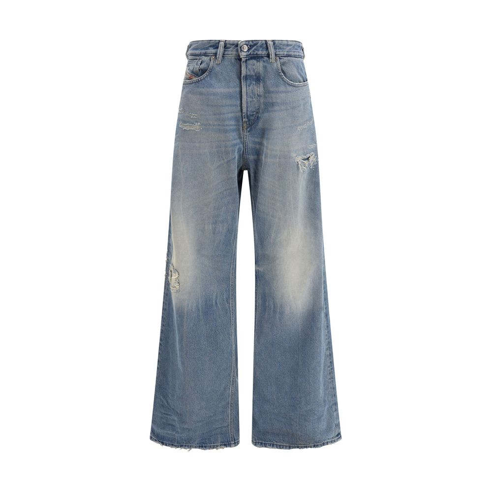 Diesel Blå Bomuld Relaxed Fit Jeans