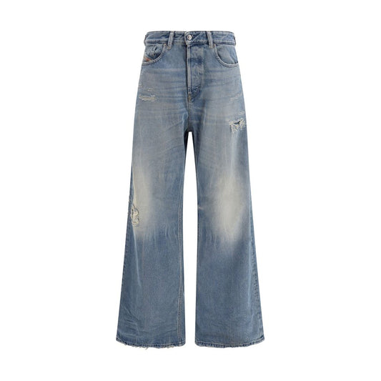 Diesel Blå Bomuld Relaxed Fit Jeans
