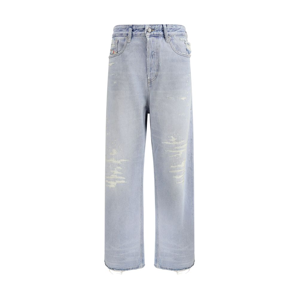 Diesel Lyseblå Bomuld Relaxed Fit Jeans
