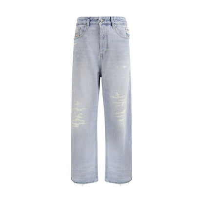 Diesel Lyseblå Bomuld Relaxed Fit Jeans