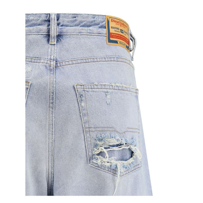 Diesel Lyseblå Bomuld Relaxed Fit Jeans