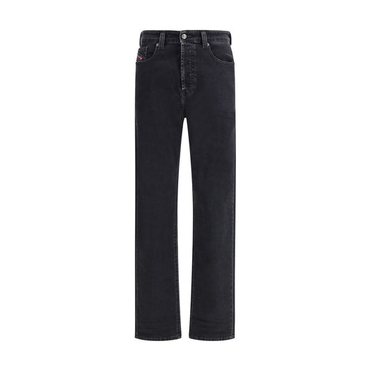 Diesel Sorte Bomulds Relaxed Fit Jeans