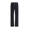 Diesel Black Cotton Relaxed Fit Jeans