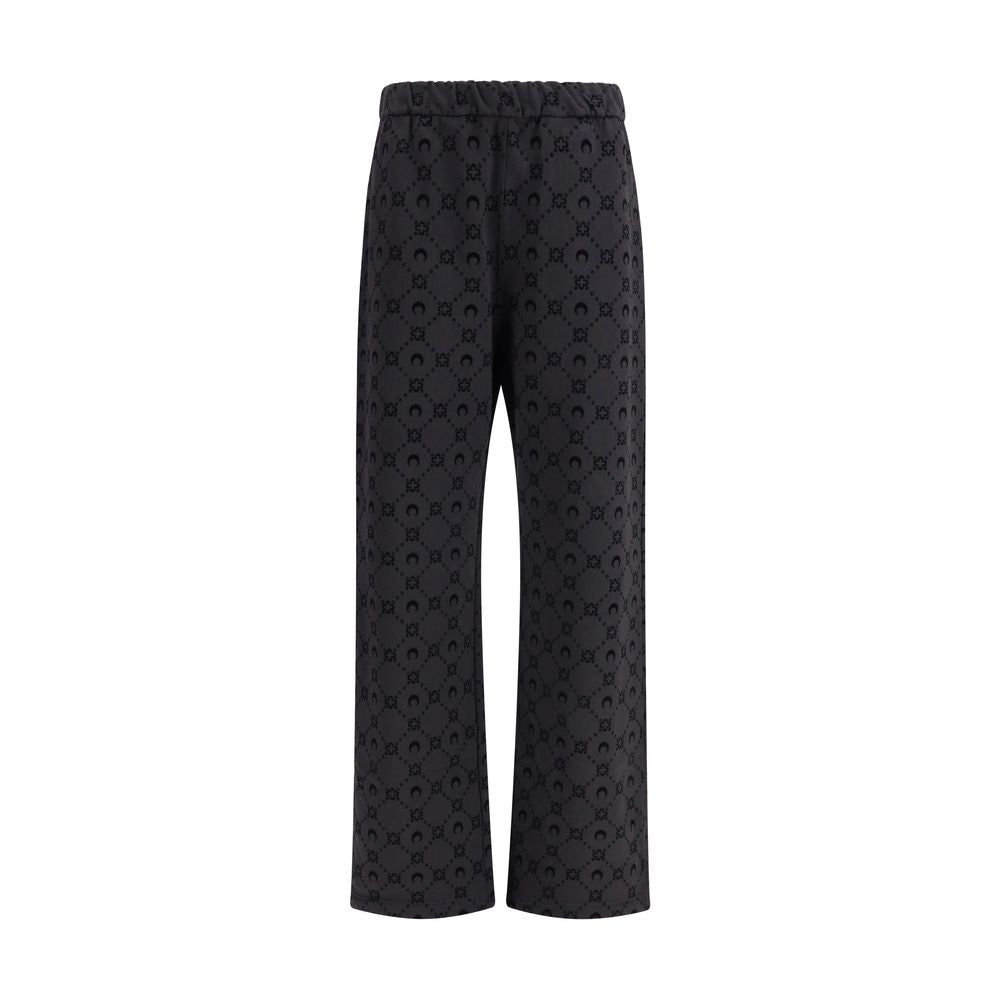 Marine Serre Gray Cotton Athletic Pants