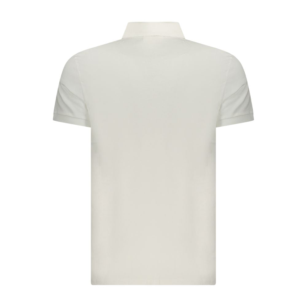 Calvin Klein Hvid Bomuld Herre Poloshirt