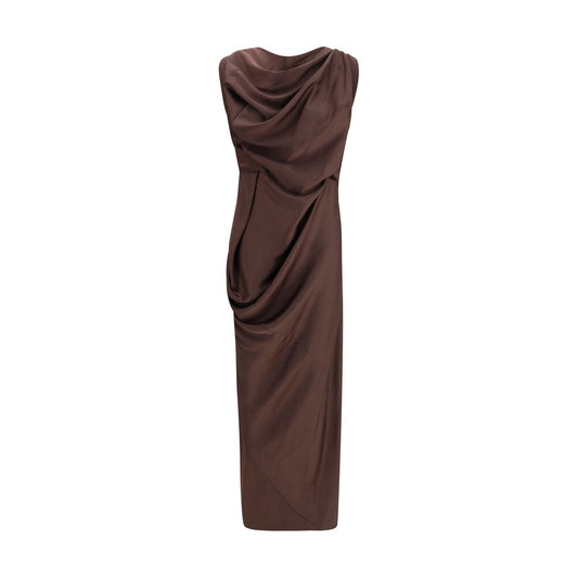 Vivienne Westwood Brown Polyester Cocktail Dress