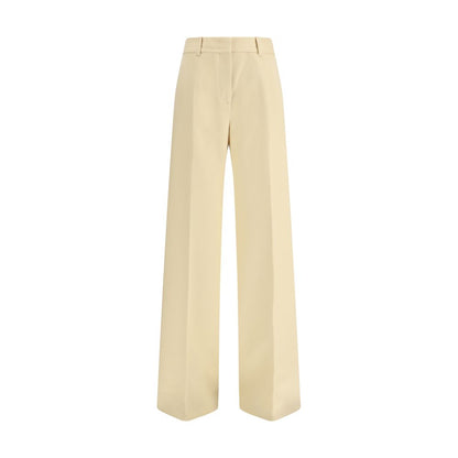 Ermanno Scervino Yellow Fleece Wool Casual Pants