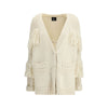 Moncler Grenoble Cream Polyamide Cardigan